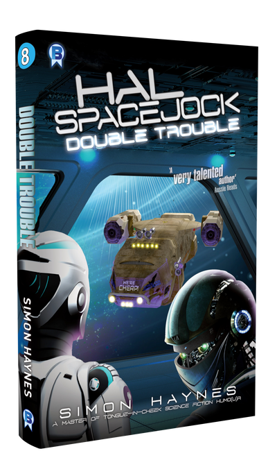 Hal Spacejock 08 Double Trouble cover art (c) Bowman Press