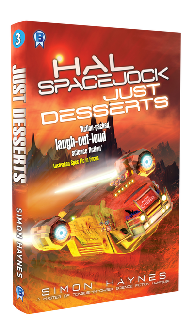 Hal Spacejock 03 Just Desserts cover art (c) Simon Haynes